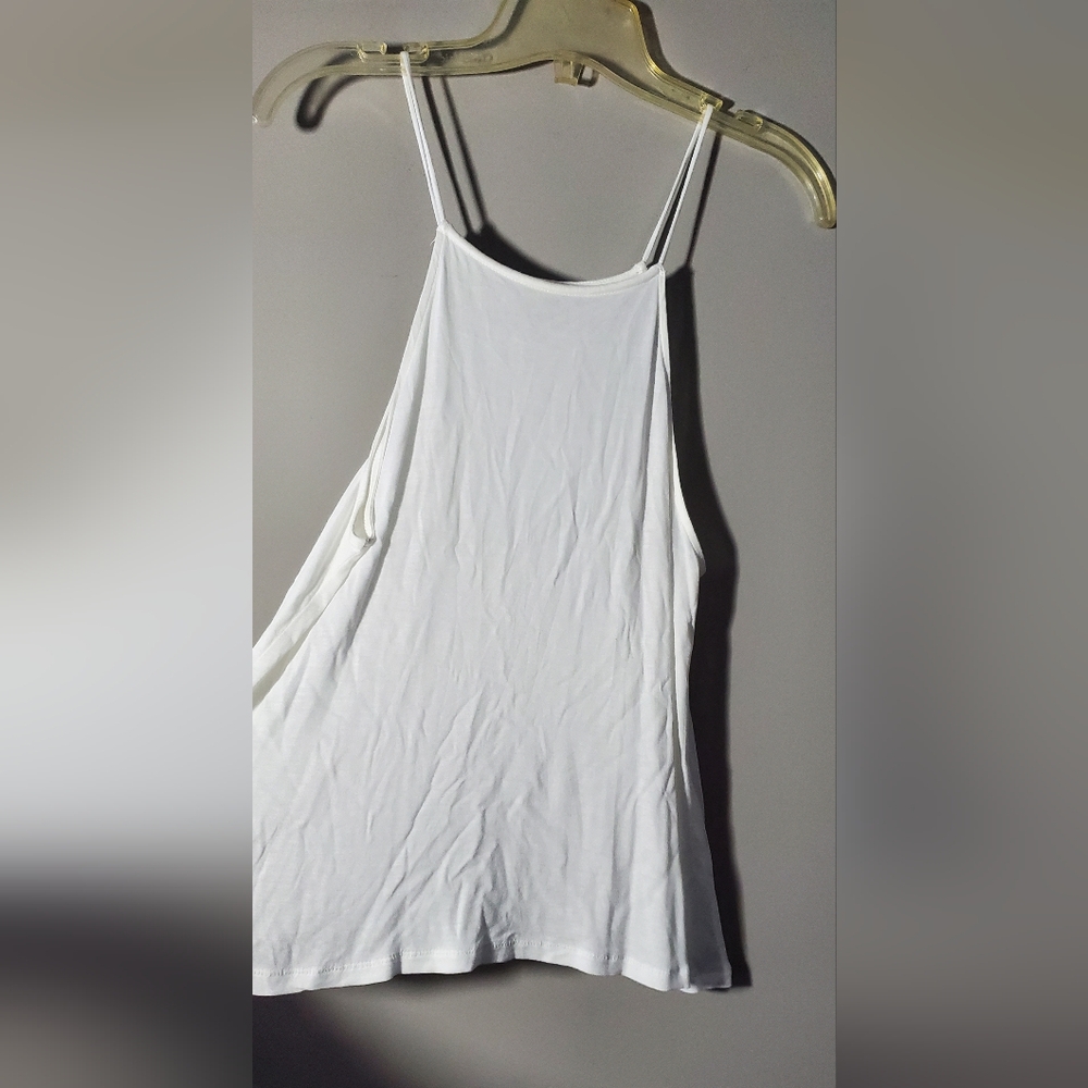 Small Wilfred Free White Flowy Spaghetti Strap Women's Top